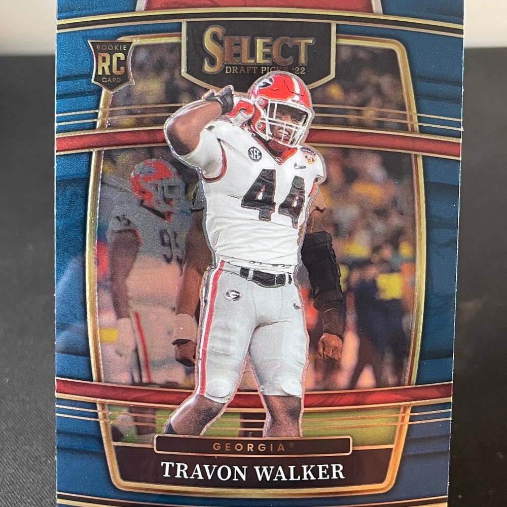 2022 Travon Walker Blue Panini Select Rookie Card #86 Jacksonville Jaguars